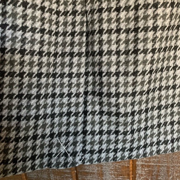 New J Crew women’s skirt wool blend black gray houndstooth lined size 8 academia - Picture 6 of 10